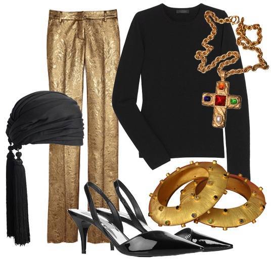 Black and gold